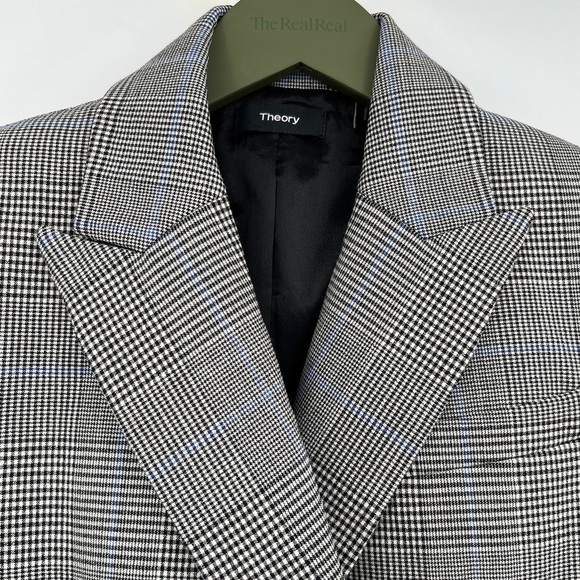 Theory Plaid Blazer Size 0 - Picture 8 of 11